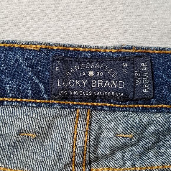 Lucky Brand Womens 12/31 NWT Sienna Tomboy Straight Leg Jean Distressed Blue - Picture 7 of 12